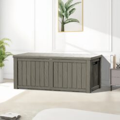 Yardgrace 150 Gallons Water Resistant Resin Lockable Deck Box