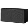 Patiowell 105-Gallon Black Plastic Deck Box