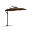 Westin Furniture 10-ft Steel Brown No-tilt Cantilever Patio Umbrella with Base