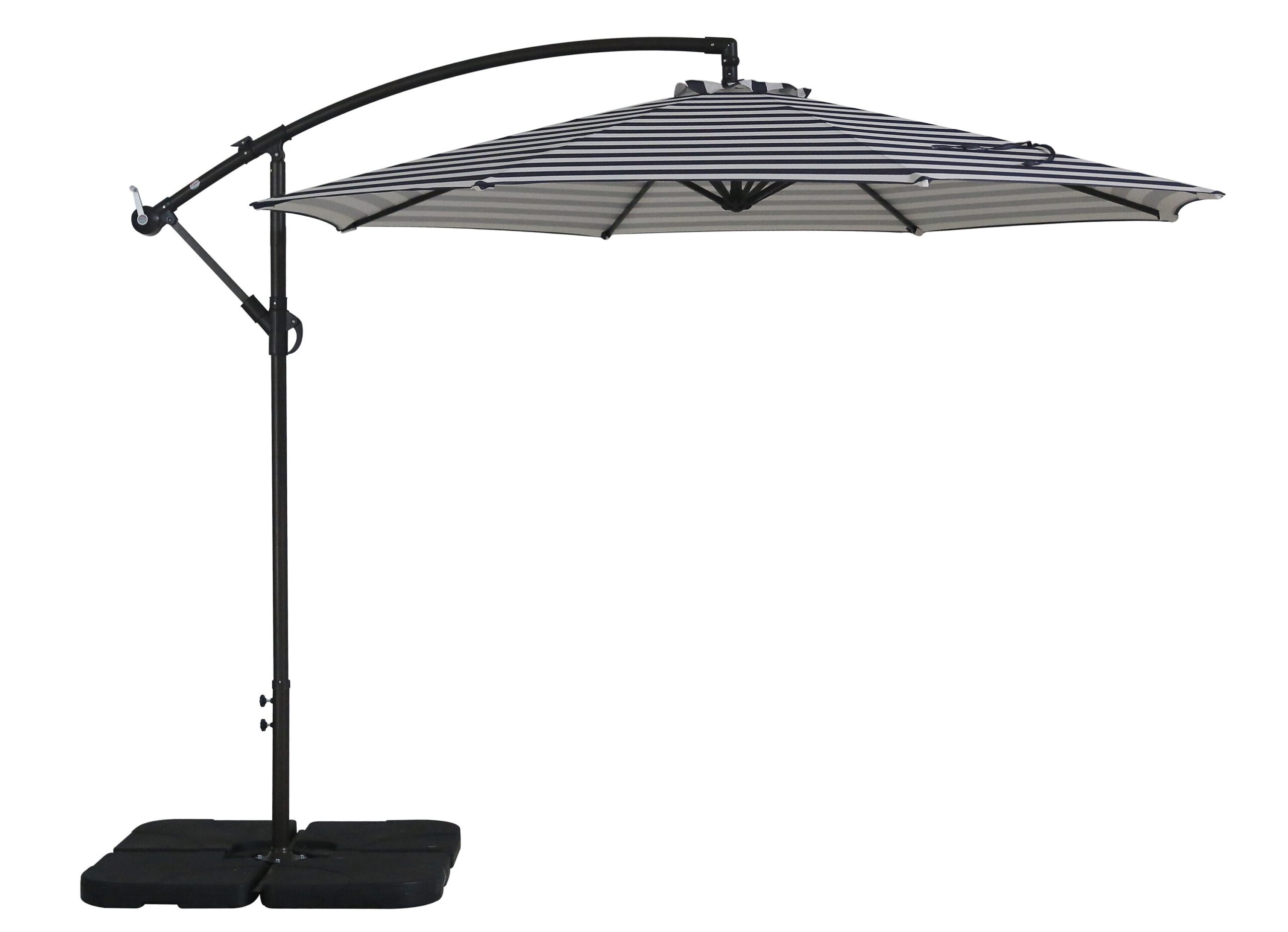 Westin Furniture 10-ft Steel Multiple colors/finishes No-tilt Cantilever Patio Umbrella with Base