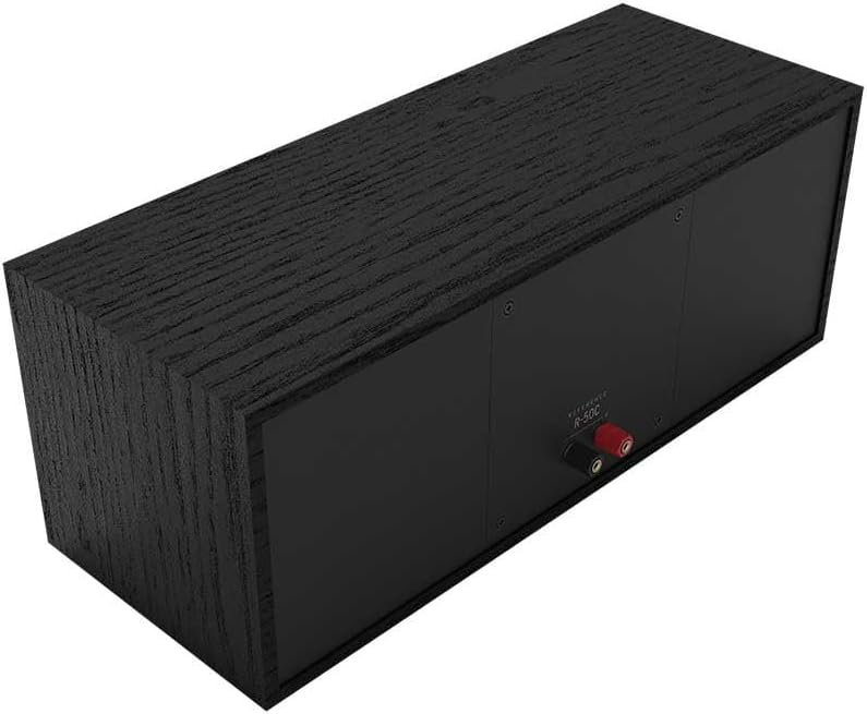 Klipsch Reference Next-Generation R-50C Horn-Loaded Center Channel Speakers for Crystal-Clear Home Theater Dialogue in Black