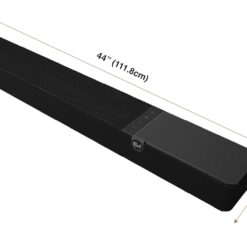 Klipsch Flexus CORE 200 3.1.2 Channel Powered by Onkyo Bluetooth Sound Bar with Dolby Atmos and Custom Tuned Bass - Black, 44