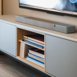 Klipsch Flexus CORE 200 3.1.2 Channel Powered by Onkyo Bluetooth Sound Bar with Dolby Atmos and Custom Tuned Bass - Walnut, 44