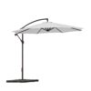 Westin Furniture 10-ft Steel White No-tilt Cantilever Patio Umbrella with Base