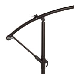 Westin Furniture 10-ft Steel White No-tilt Cantilever Patio Umbrella with Base