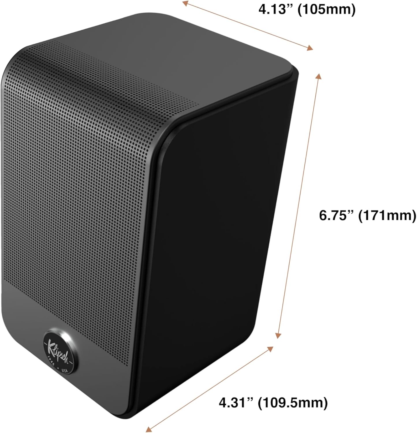 Klipsch Flexus SURR 100 Surround Sound Speakers with Immersive Dolby Atmos Technology - Black