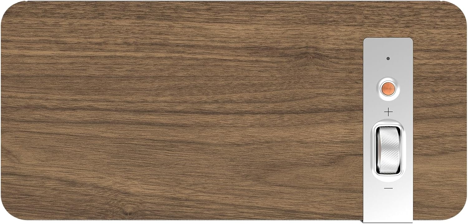 Klipsch The One Plus Premium Bluetooth Speaker System with Two 2.25” Full Range Drivers, 4.5” Woofer, Bluetooth 5.3 with Up to 40 ft. of Distance, Walnut