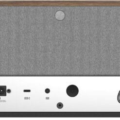 Klipsch The One Plus Premium Bluetooth Speaker System with Two 2.25” Full Range Drivers, 4.5” Woofer, Bluetooth 5.3 with Up to 40 ft. of Distance, Walnut