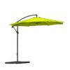 Westin Furniture 10-Feet Steel Green No-tilt Cantilever Patio Umbrella with Base