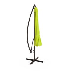Westin Furniture 10-Feet Steel Green No-tilt Cantilever Patio Umbrella with Base