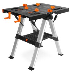 WEN 32.5-in H Black Plastic Adjustable Height Portable Folding work bench