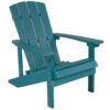 Taylor & Logan Charlestown Sea Foam Resin Frame Stationary Adirondack Chair with Solid Seat