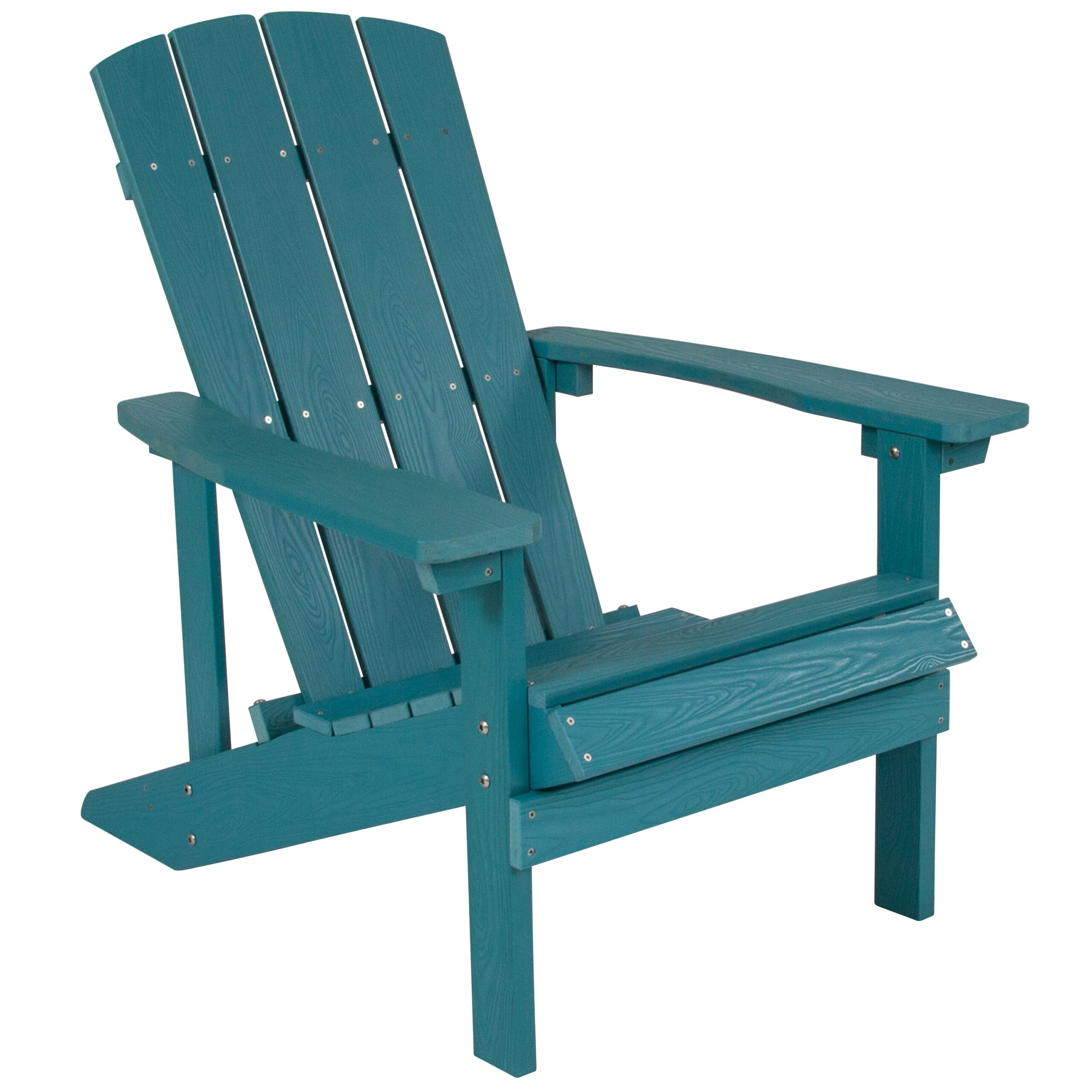 Taylor & Logan Charlestown Sea Foam Resin Frame Stationary Adirondack Chair with Solid Seat