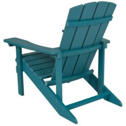 Taylor & Logan Charlestown Sea Foam Resin Frame Stationary Adirondack Chair with Solid Seat