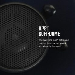 Polk Audio RC60i 2-Way Premium in-Ceiling 6.5 Speakers, Round Indoor Speakers, Perfect for Damp and Humid Indoor Placement - Bath, Kitchen, Covered Porches (White, Paintable Grille), 1 Pair