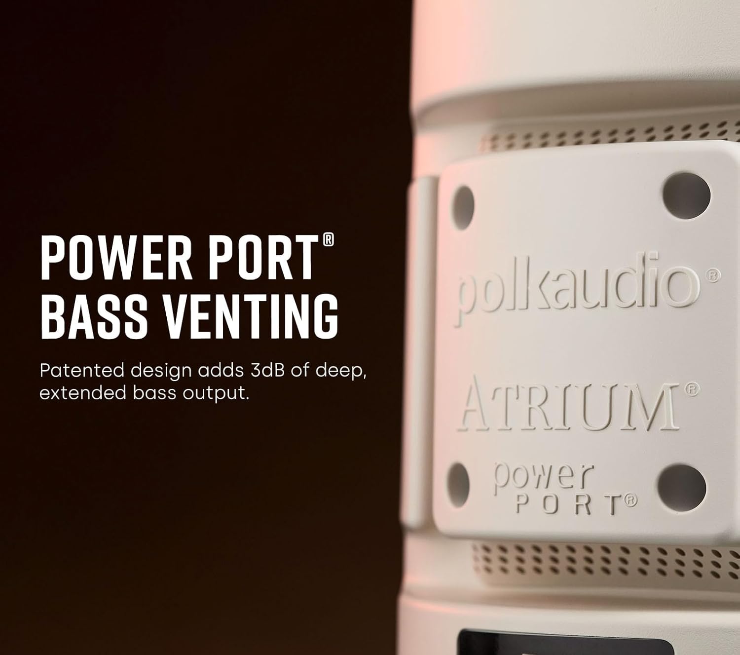 Polk Audio Atrium 6 Outdoor Speakers with Powerful Bass (Pair, White), All-Weather Durability, Broad Sound Coverage, Speed-Lock Mounting System