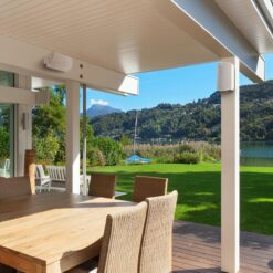 Polk Audio Atrium 6 Outdoor Speakers with Powerful Bass (Pair, White), All-Weather Durability, Broad Sound Coverage, Speed-Lock Mounting System