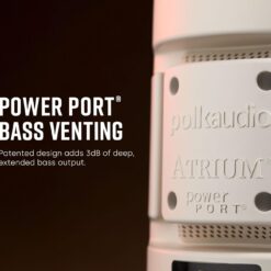 Polk Audio Atrium 6 All-Weather Outdoor Speakers with Bass Reflex Enclosure (Pair, Black), Broad Sound Coverage, Speed-Lock Mounting System