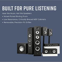 Polk Monitor XT70 Large Tower Speaker, Home Stereo Speakers, Hi-Res Audio, Dolby Atmos & DTS:X Compatible, 1