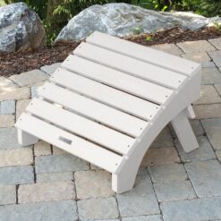 highwood Adirondack White Poly-lumber Ottoman