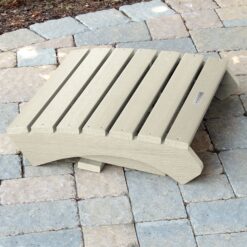 highwood Adirondack Whitewash Poly-lumber Ottoman