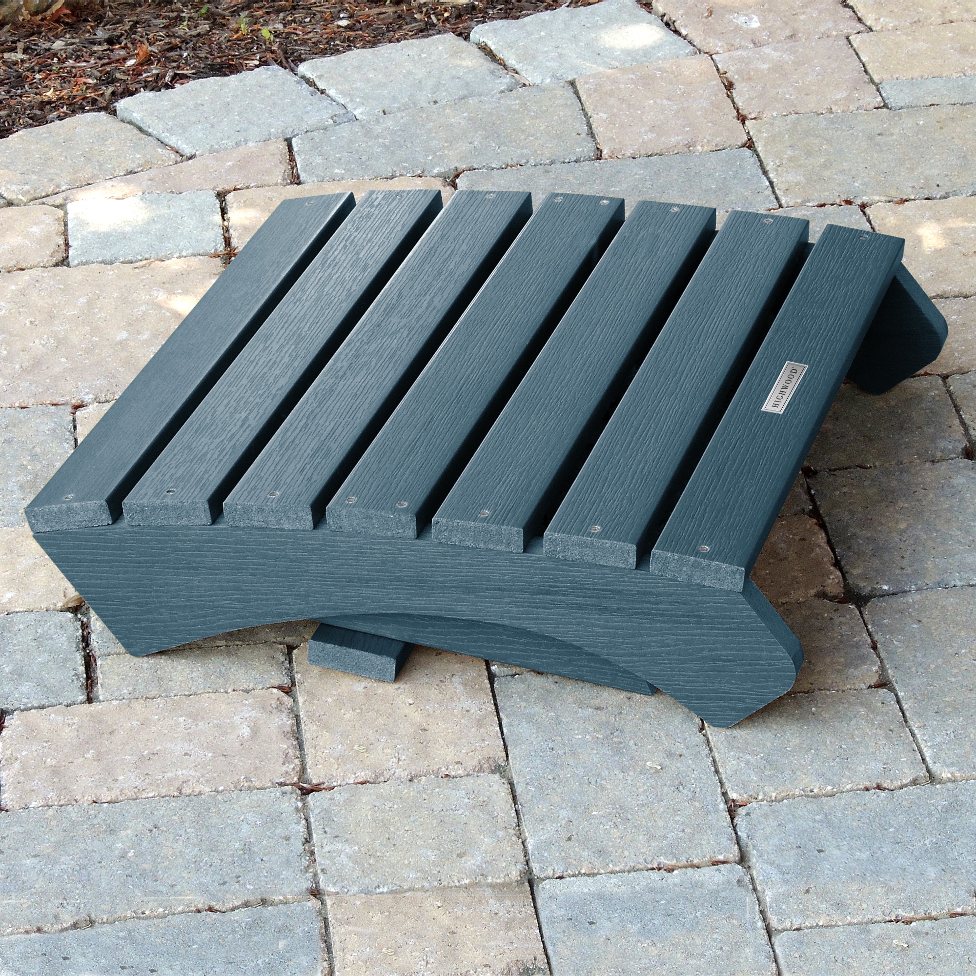 highwood Adirondack Nantucket Blue Poly-lumber Ottoman