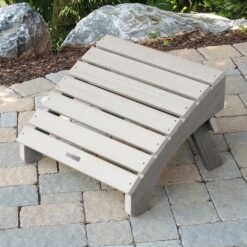 highwood Adirondack Gray Poly-lumber Ottoman