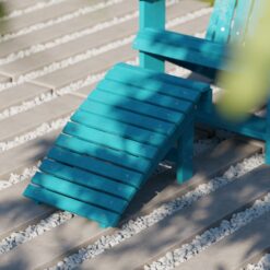 Wildridge Heritage Folding Aruba Blue HDPE Foot stool