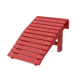 Wildridge Heritage Folding Cardinal Red HDPE Foot stool