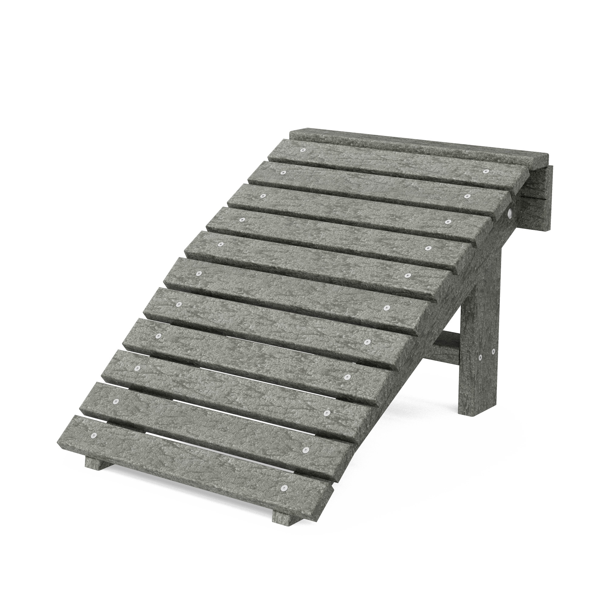Wildridge Heritage Folding Dark Gray HDPE Foot stool