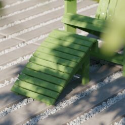 Wildridge Heritage Folding Lime Green HDPE Foot stool