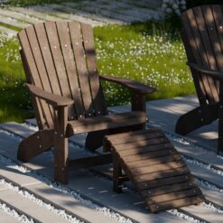 Wildridge Heritage Folding Tudor Brown HDPE Foot stool