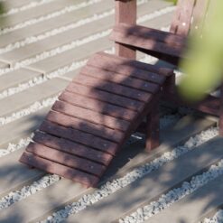 Wildridge Heritage Folding Cherrywood HDPE Foot stool