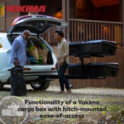 Yakima EXO GearLocker Car Cargo Carrier, Hard Top Shell Box for EXO SwingBase System, Black - Heavy-Duty Vehicle Storage Accessories for Travel and Camping