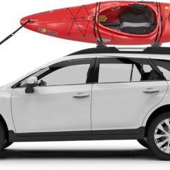 Yakima JayLow J-Cradle Rooftop Kayak Mount for 1 or 2 Kayaks – Car Roof Rack Carrier for Round, Square, Factory or Aerodynamic Crossbars, Holds 1 Boat Up to 100lbs or 2 Boats Up to 130lbs Total
