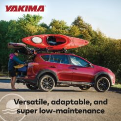 Yakima JayLow J-Cradle Rooftop Kayak Mount for 1 or 2 Kayaks – Car Roof Rack Carrier for Round, Square, Factory or Aerodynamic Crossbars, Holds 1 Boat Up to 100lbs or 2 Boats Up to 130lbs Total