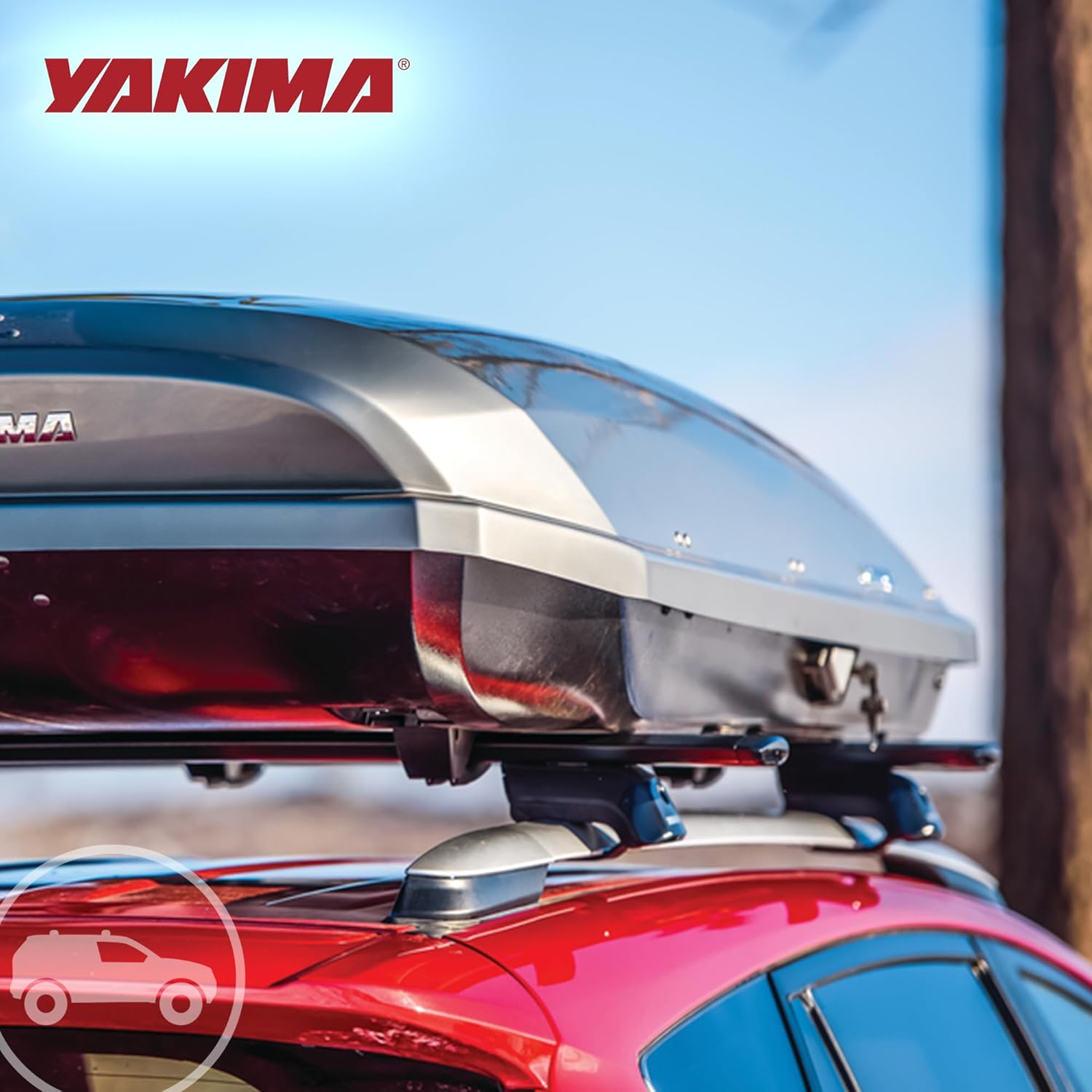 Yakima Set of 2 Roof Rack Crossbars, Rooftop Car, SUV, or Truck T-Slot Bars Compatible with StreamLine Tower – Bars Only, 50 Inch, JetStream (Black)