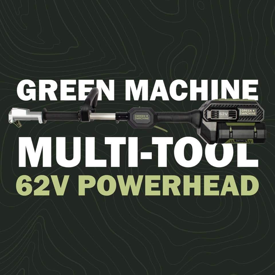 Green Machine 62-Volt Cordless Multitool Power Head with 2.5Ah Battery and Charger GMMT6200-PH