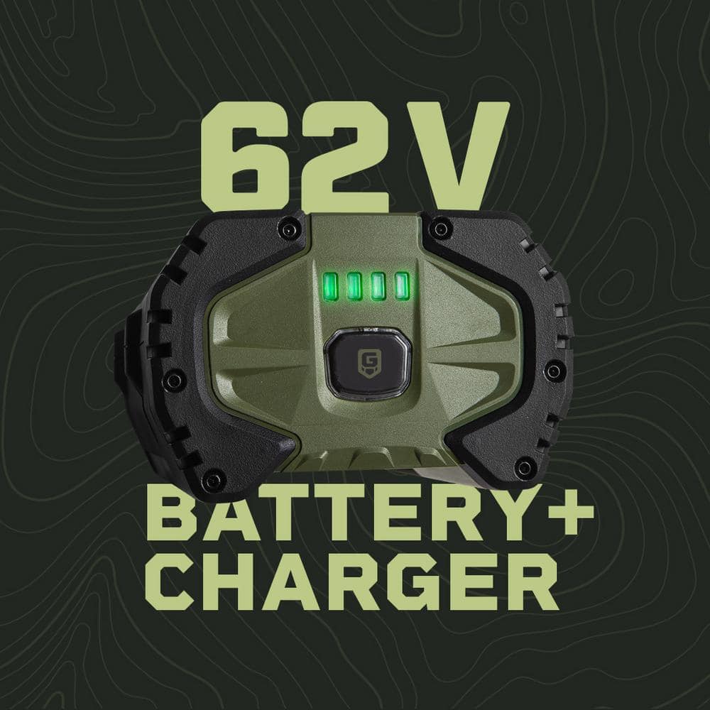 Green Machine 62-Volt Cordless Multitool Power Head with 2.5Ah Battery and Charger GMMT6200-PH