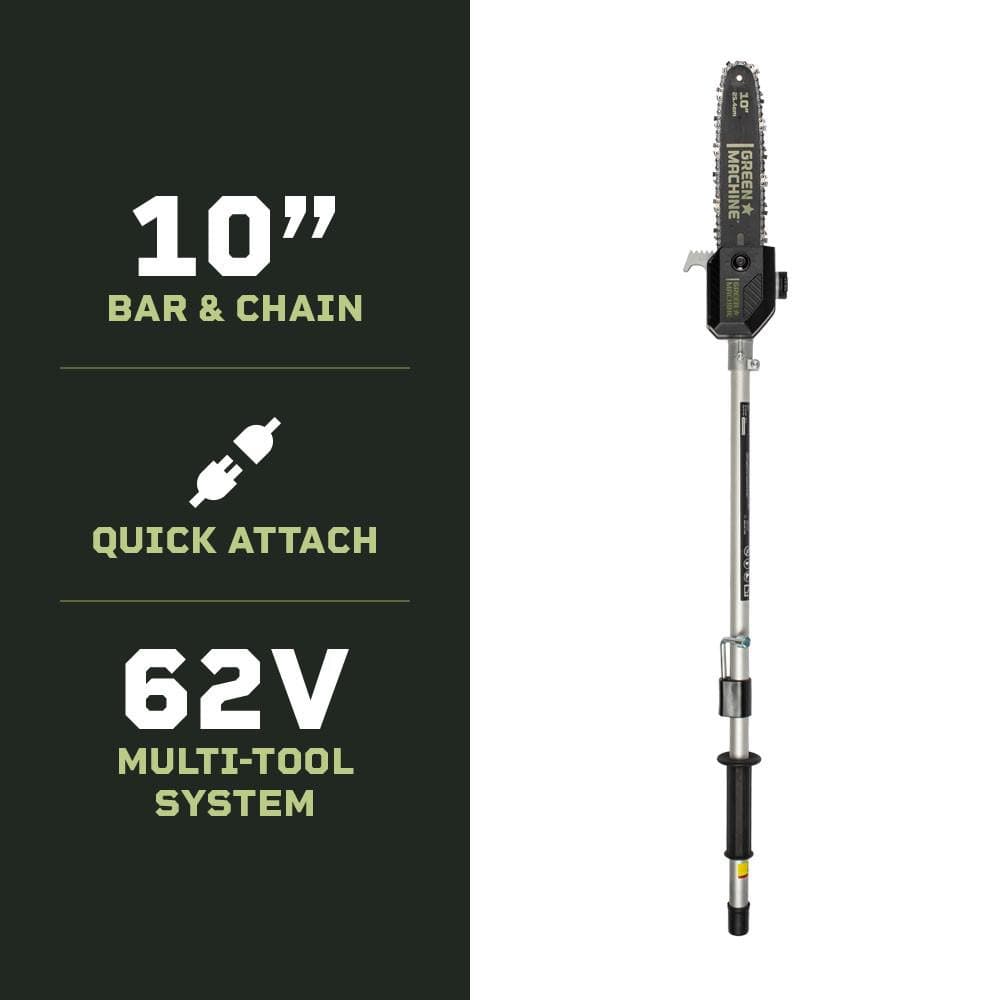 Green Machine 10 in. Pole Saw Attachment for Multitool Power Head GMMT6200-PSA
