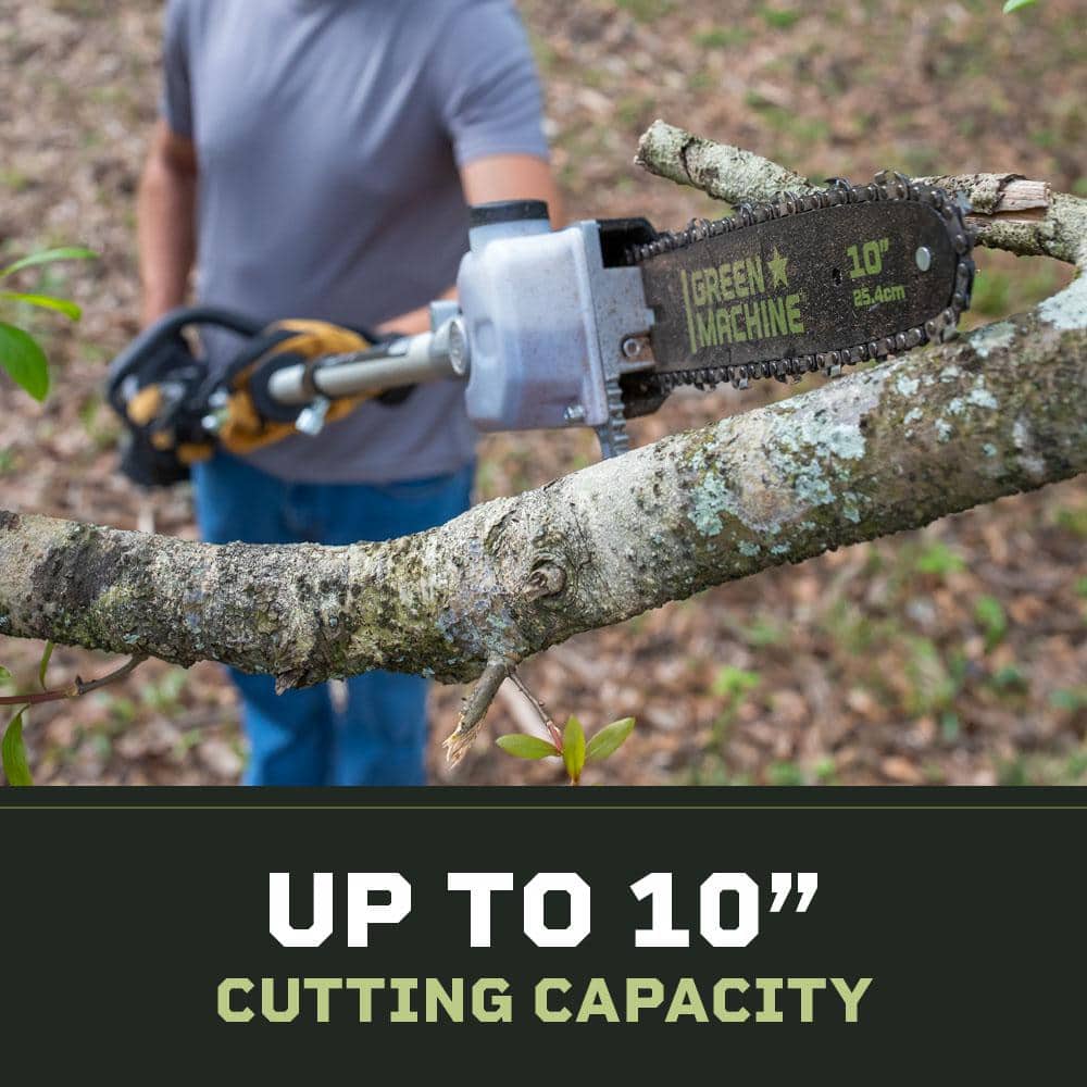 Green Machine 10 in. Pole Saw Attachment for Multitool Power Head GMMT6200-PSA
