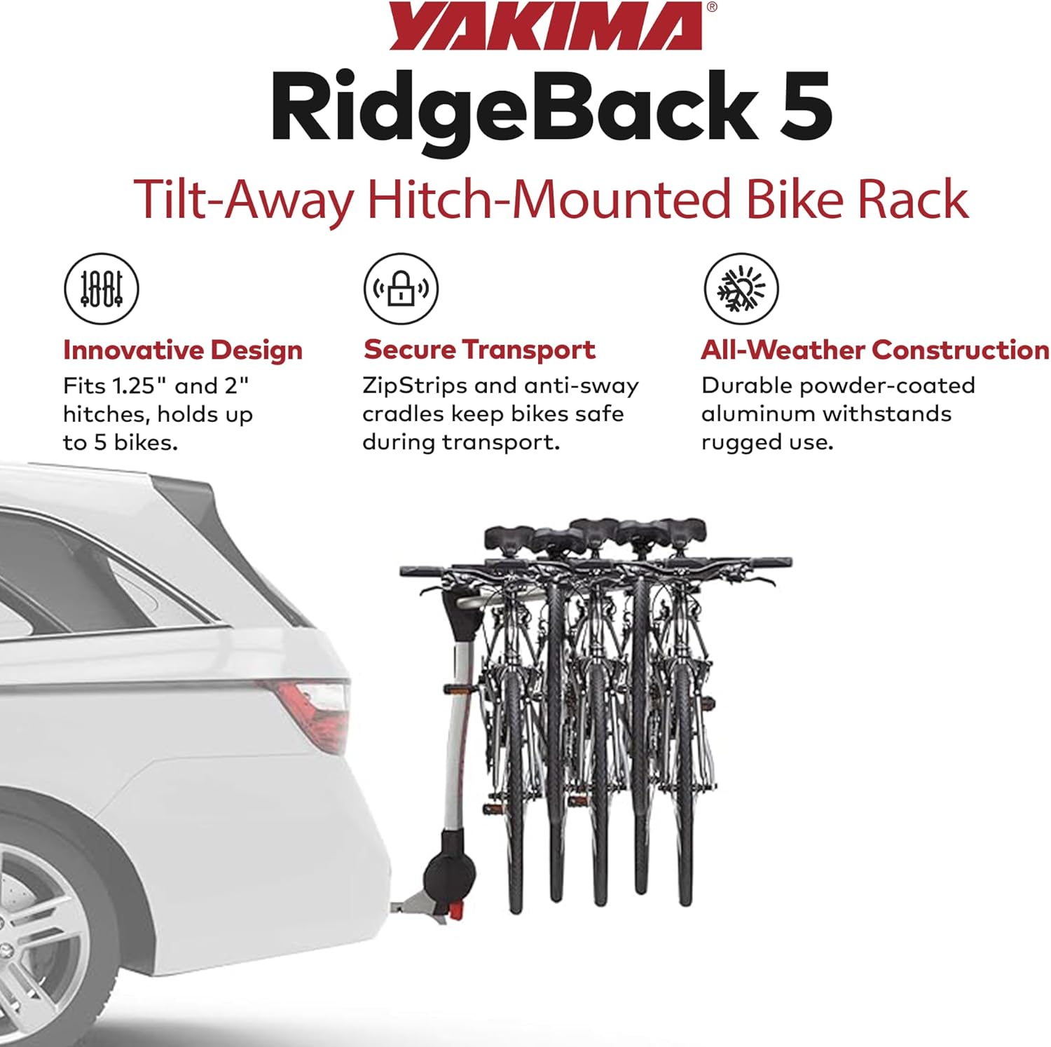 Yakima RidgeBack 5-Bike Hitch Rack