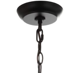 JONATHAN Y Bevin Modern/contemporary Transitional 3 -Light Oil Rubbed Bronze Farmhouse Cylinder Medium Hanging Pendant Light