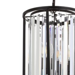 JONATHAN Y Bevin Modern/contemporary Transitional 3 -Light Oil Rubbed Bronze Farmhouse Cylinder Medium Hanging Pendant Light