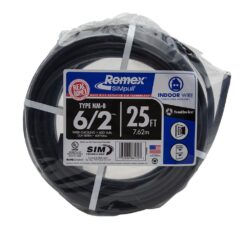 Southwire 25-ft 6 / 2 / Romex SIMpull Stranded Indoor CU NM-B W/G Individual pack ( By-the-roll )
