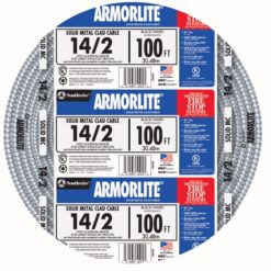 Southwire Armorlite 100-ft 14 / 2 Solid Aluminum MC Cable (Metal Clad)