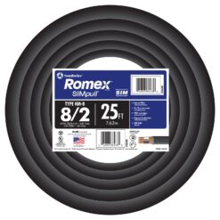 Southwire 25-ft 8 / 2 / Romex SIMpull Stranded Indoor CU NM-B W/G Individual pack ( By-the-roll )