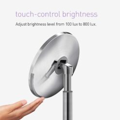 simplehuman Sensor Mirror, Lighted Makeup Mirror with Magnification (5X), 8