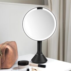 simplehuman 8'' Round Sensor Mirror, Matte Black