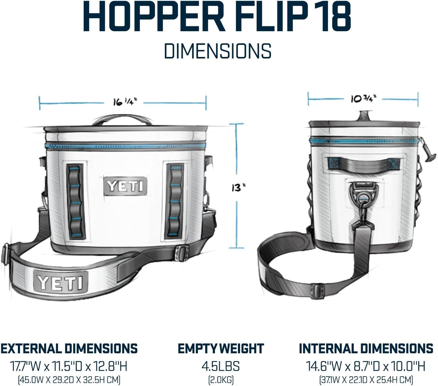 YETI Hopper Flip 18 Cooler - Classic Navy